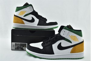 Air Jordan 1 Mid SE Oakland Lucky Charms 852542 101 Womens And Mens Shoes  